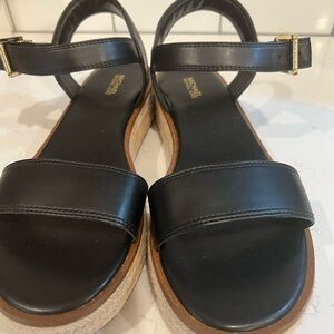 Michael Kors Black Minimalist Sandals